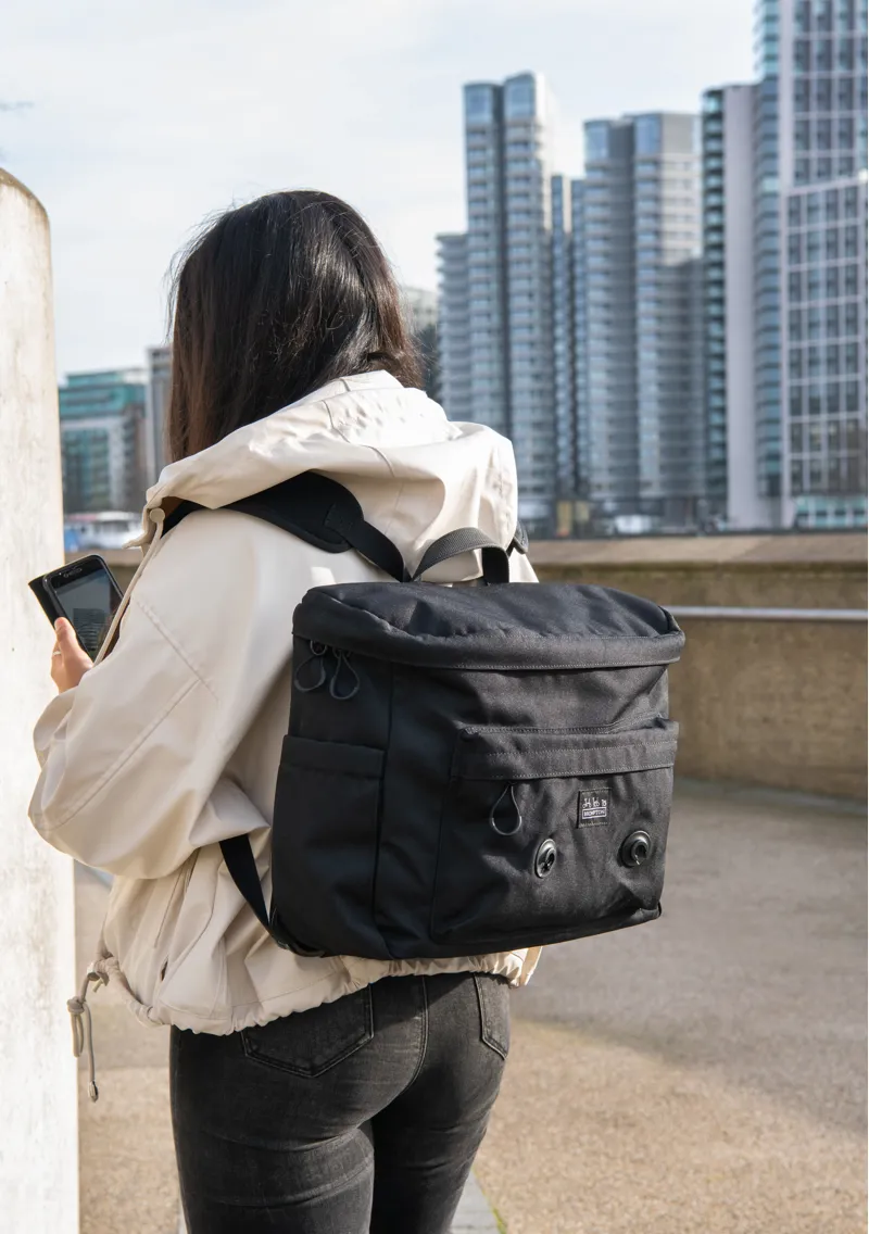 Brompton Metro Backpack Medium with Frame in Black-7